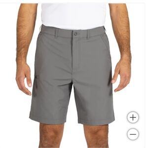 Gerry‎ Men's Tech Short, Gray Color, Size 38, Elastic Waistband And Button Zip